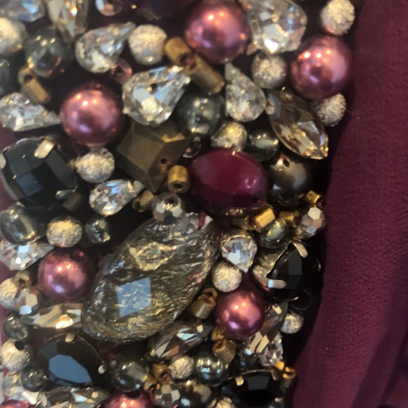 Vintage Purple Floor Length Small Sleeve Dress - Picture 4 of 4